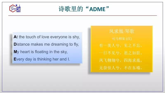 詩歌裏的“ADME”